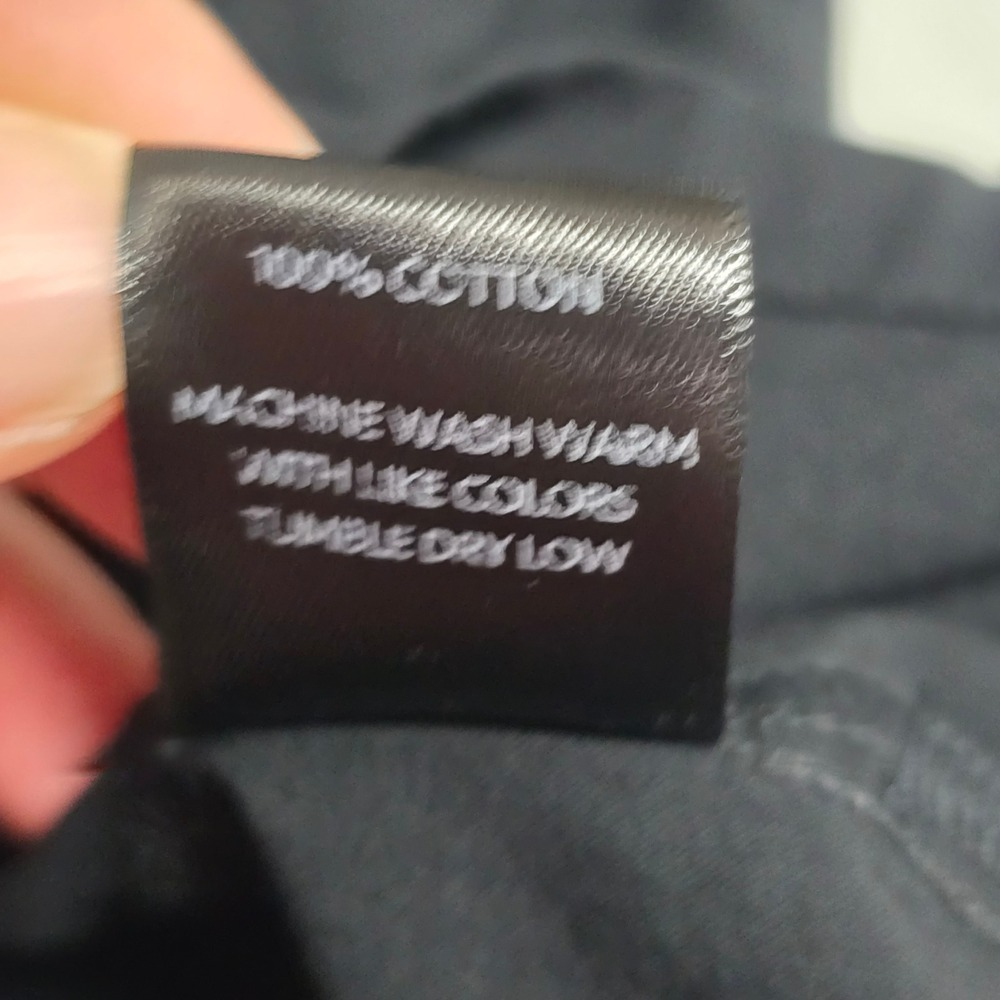 Outlier‎ Short Sleeve Button Up Shirt Men Medium Black Cotton Minimalist - Picture 7 of 10